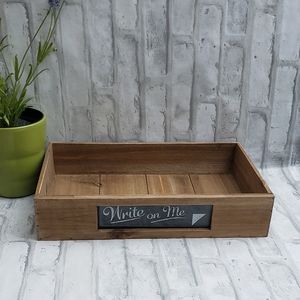 Wooden Tray with Write on Me Space